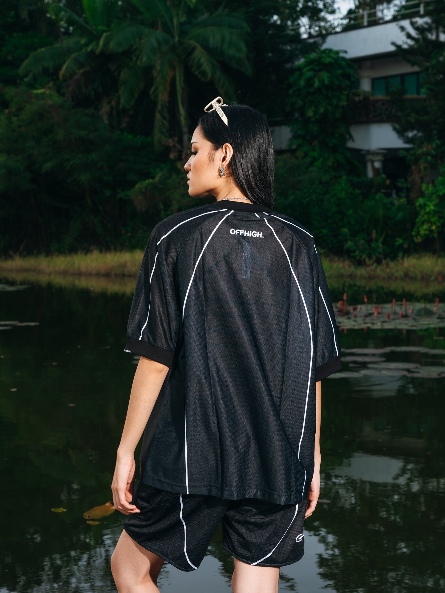 OFFHIGH LIGHT TRACK BLACK JERSEY