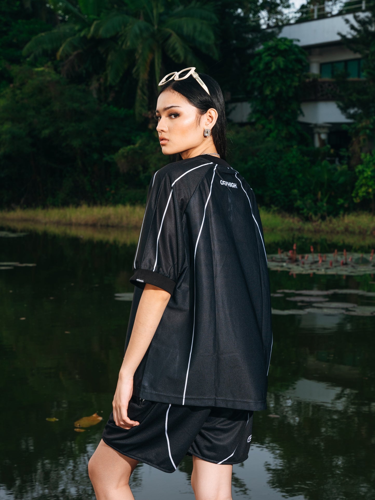 OFFHIGH LIGHT TRACK BLACK JERSEY