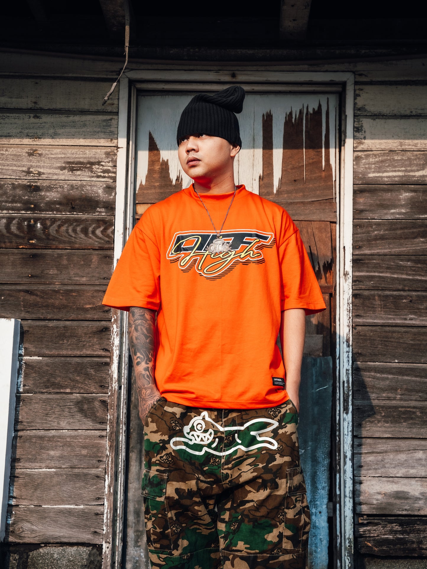 OFFHIGH RELOAD ORANGE TSHIRT