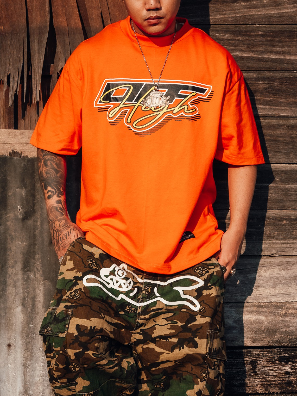 OFFHIGH RELOAD ORANGE TSHIRT