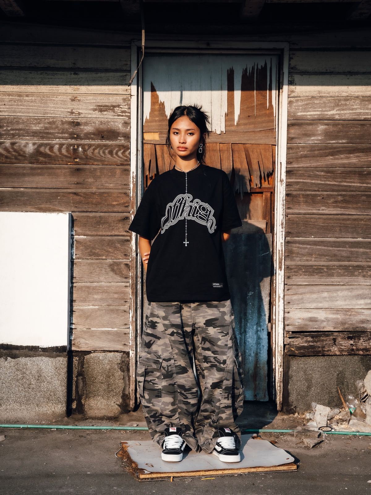 Offshears Backline OFFHIGH BASELINE BLACK TSHIRT
