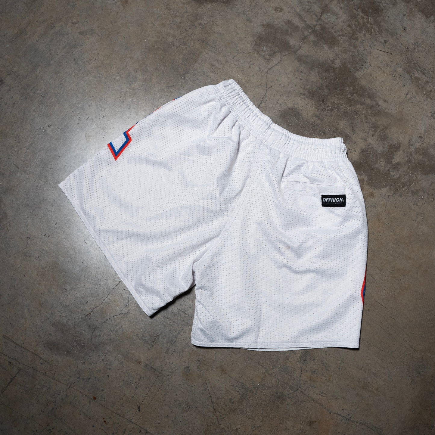 OFFHIGH MNL ARCH MESH SHORTS - WHITE