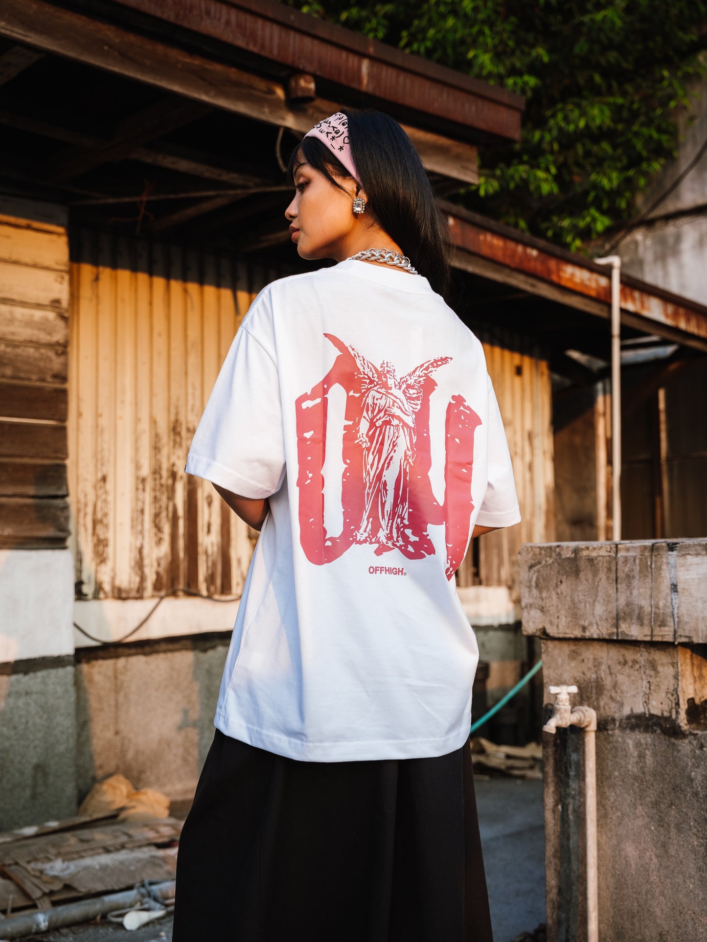 OFFHIGH GROUNDVIEW WHITE TSHIRT