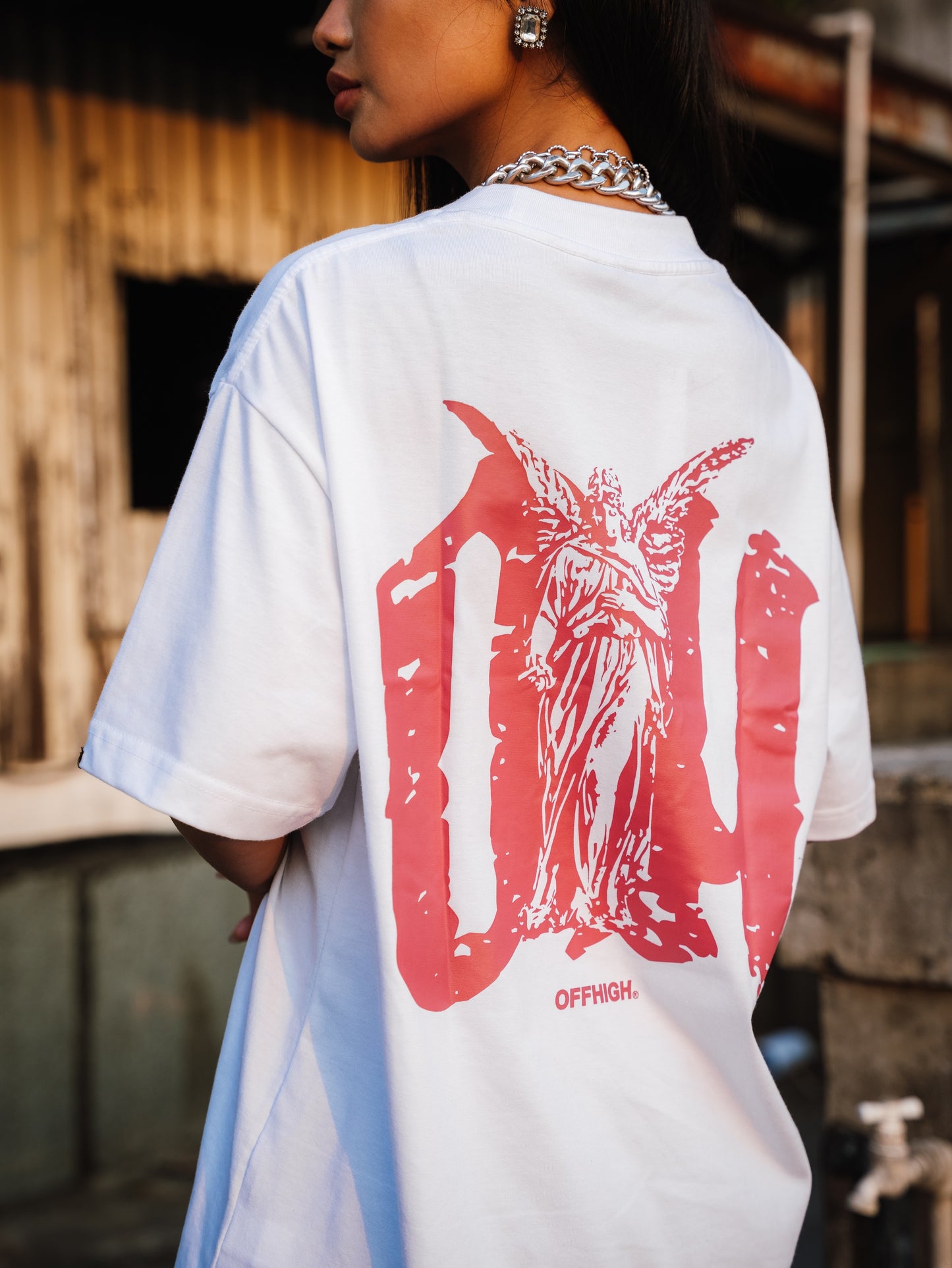 OFFHIGH GROUNDVIEW WHITE TSHIRT