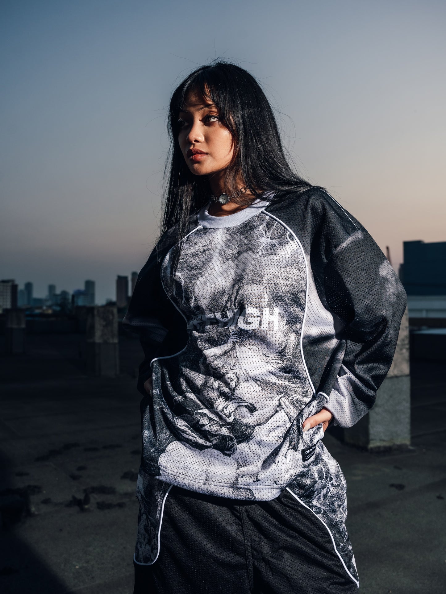 OFFHIGH LIGHT & SHADOW LONGSLEEVE