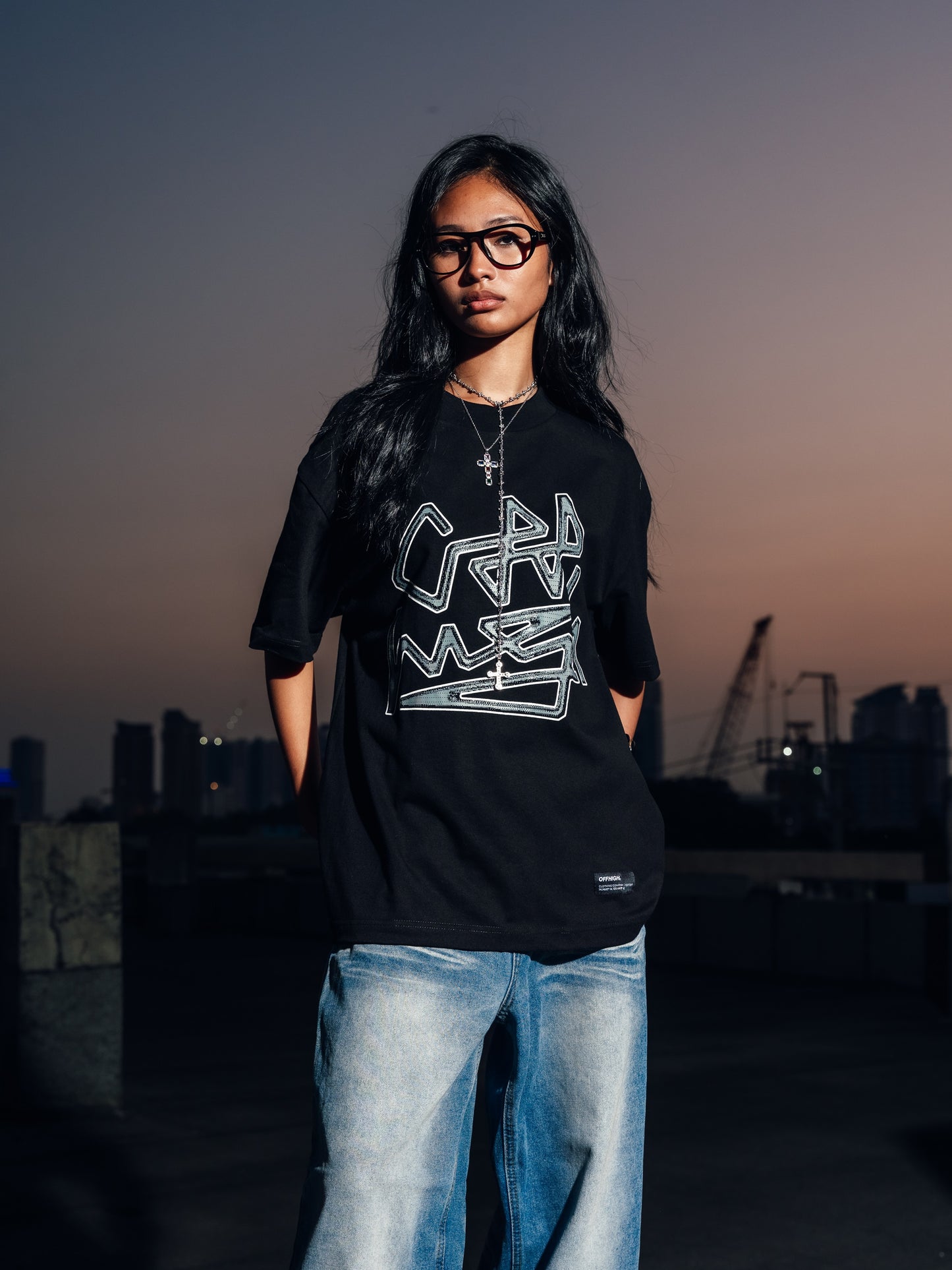 OFFHIGH FOUNDATION BLACK TSHIRT