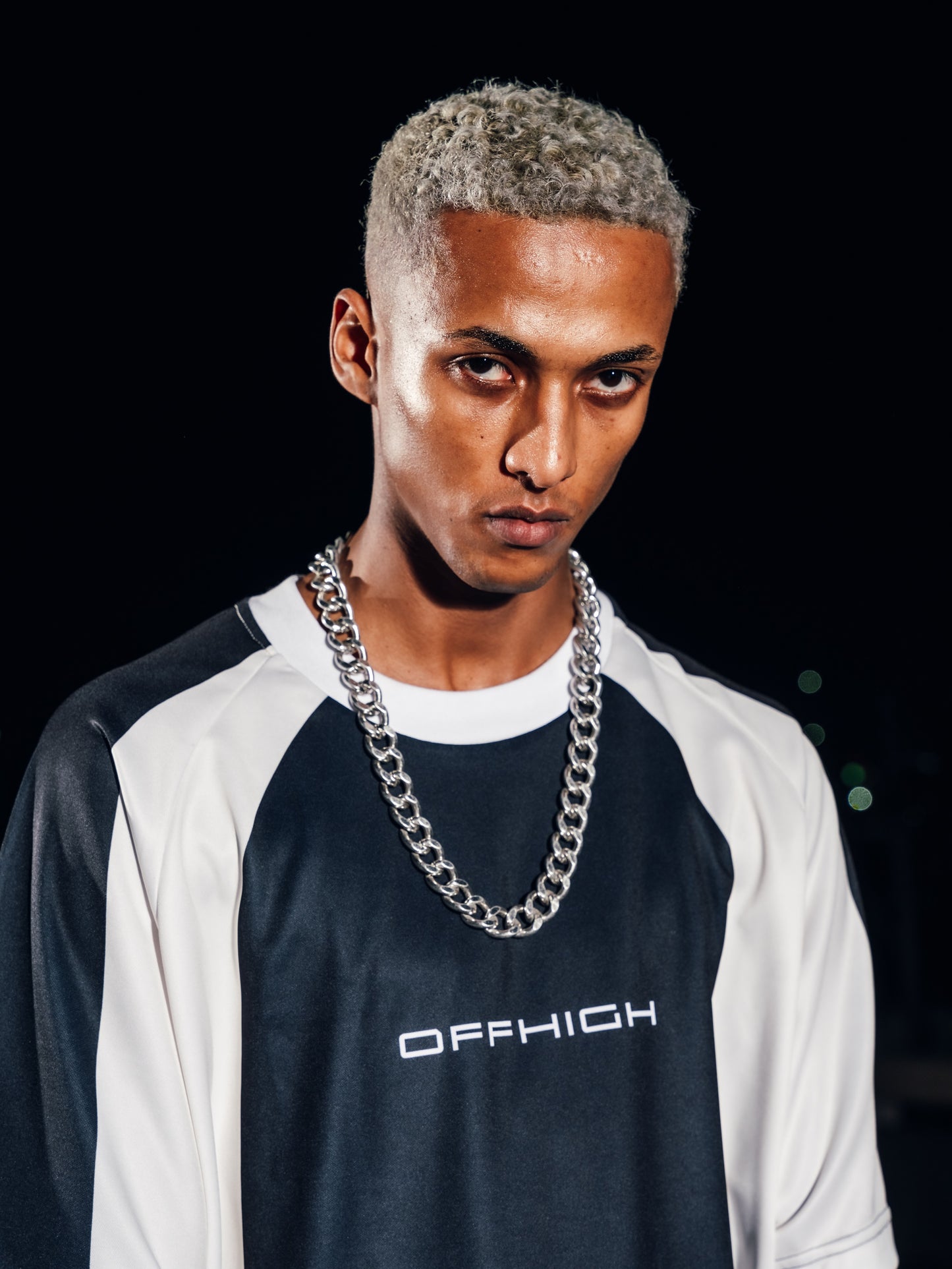 OFFHIGH SPLICE TWO TONE JERSEY