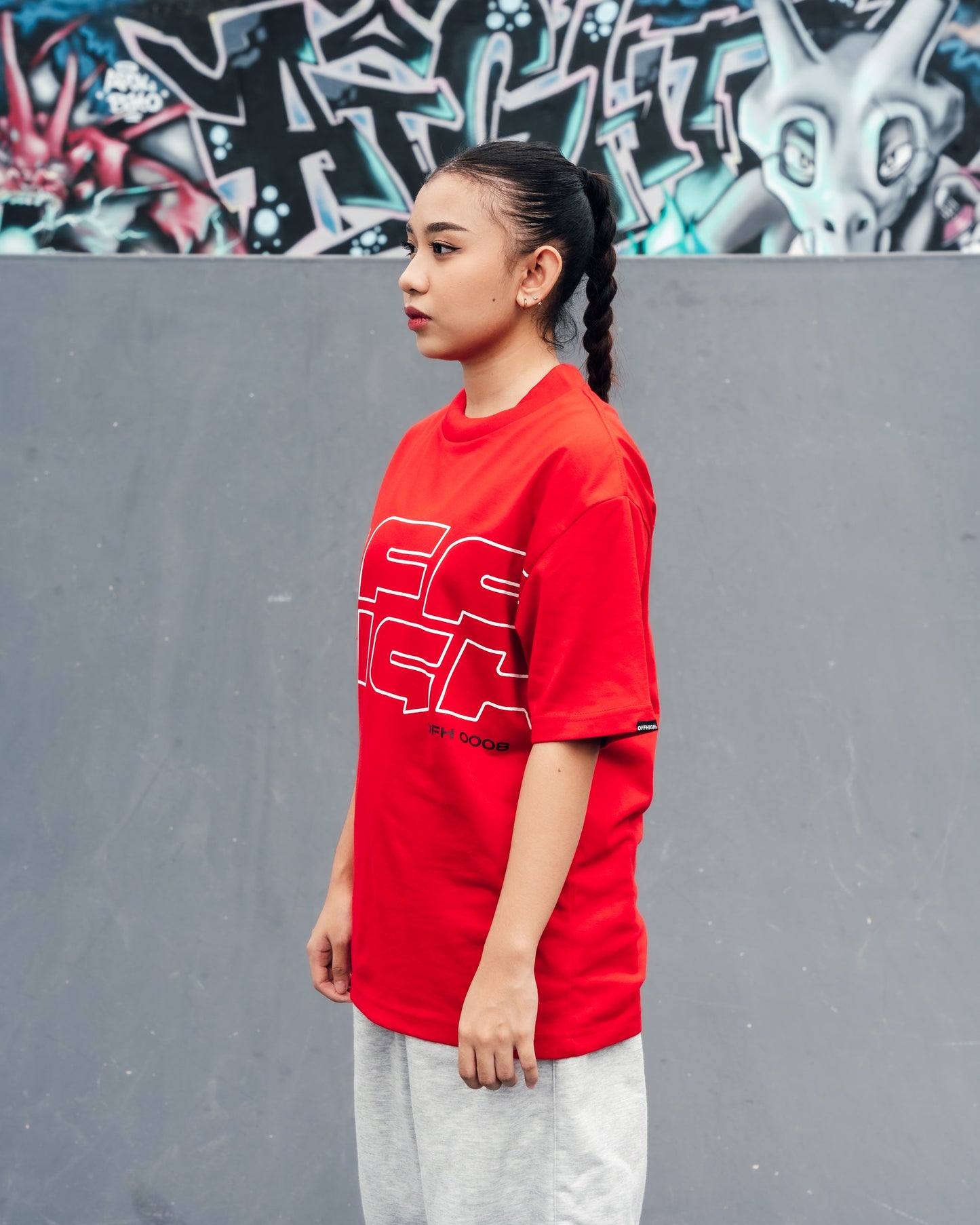 OFFHIGH FURIOUS RED TSHIRT