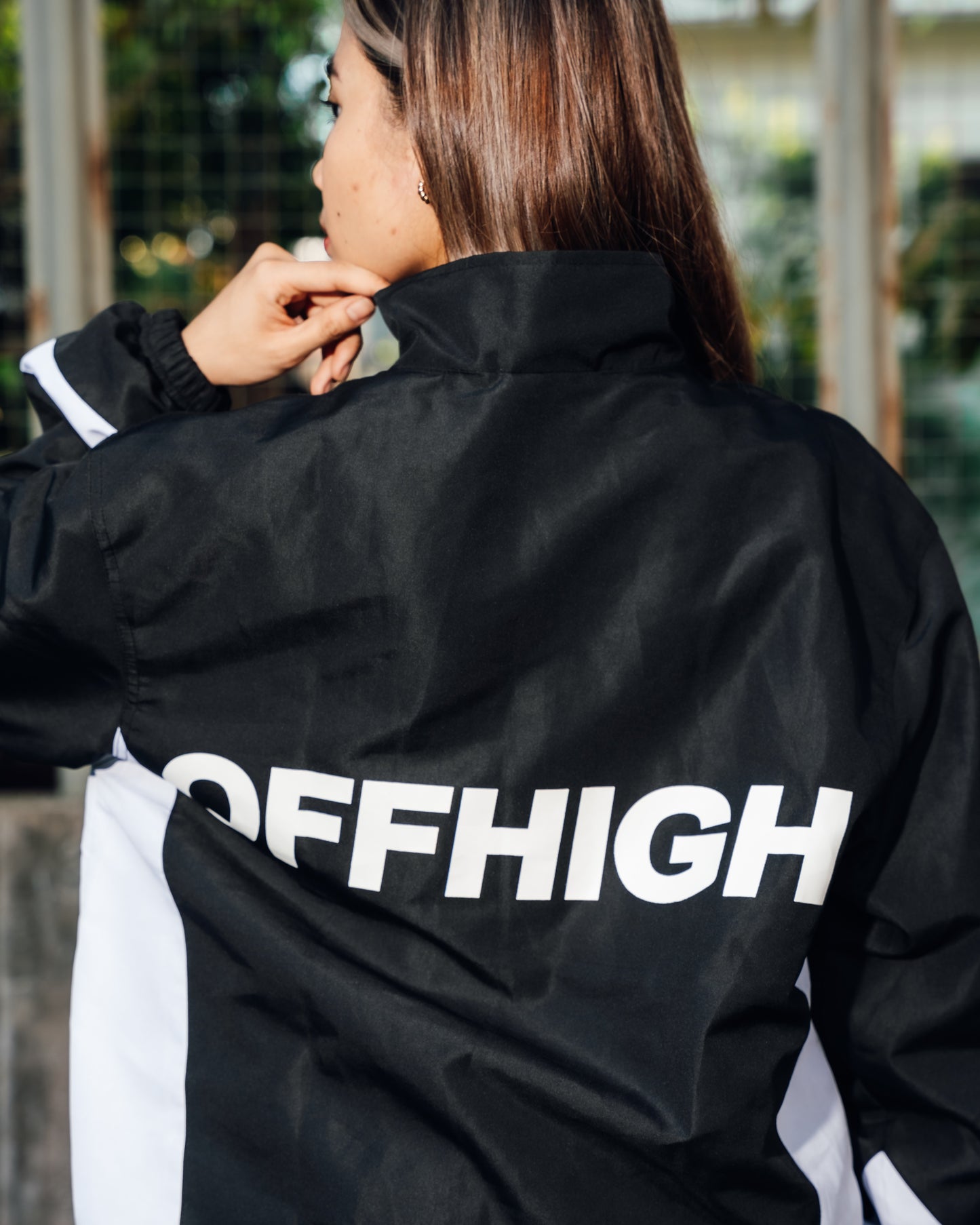 OFFHIGH HARBOR BLACK WINDBREAKER