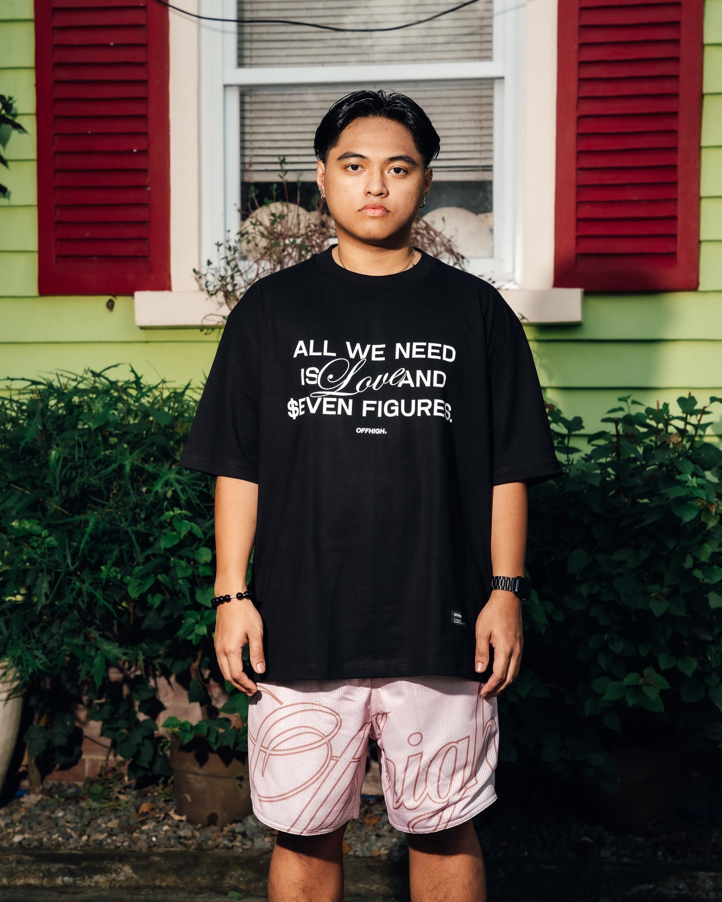OFFHIGH 7-FIGS BLACK TSHIRT