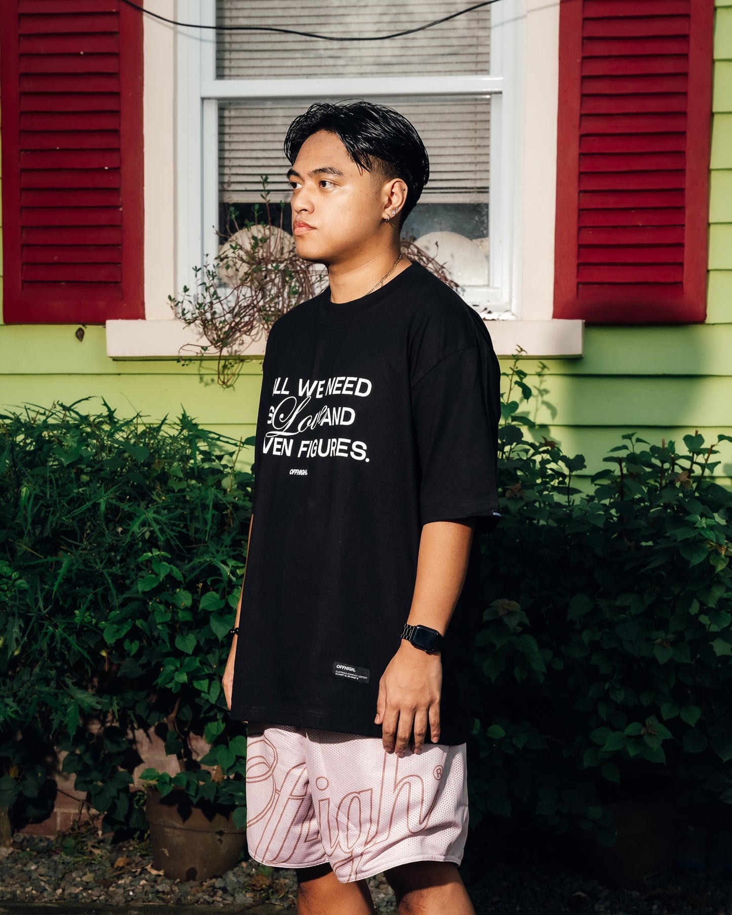 OFFHIGH 7-FIGS BLACK TSHIRT