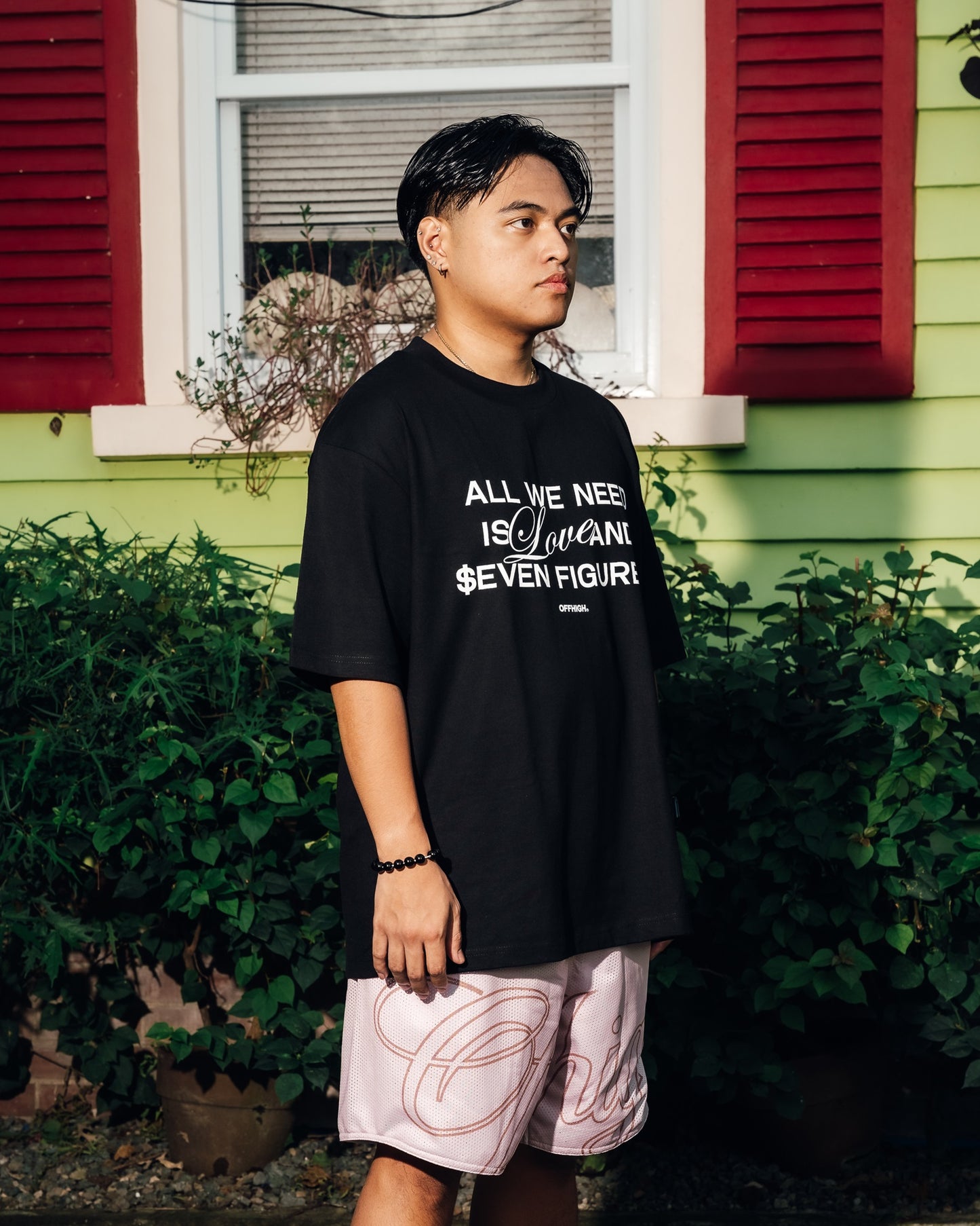 OFFHIGH 7-FIGS BLACK TSHIRT