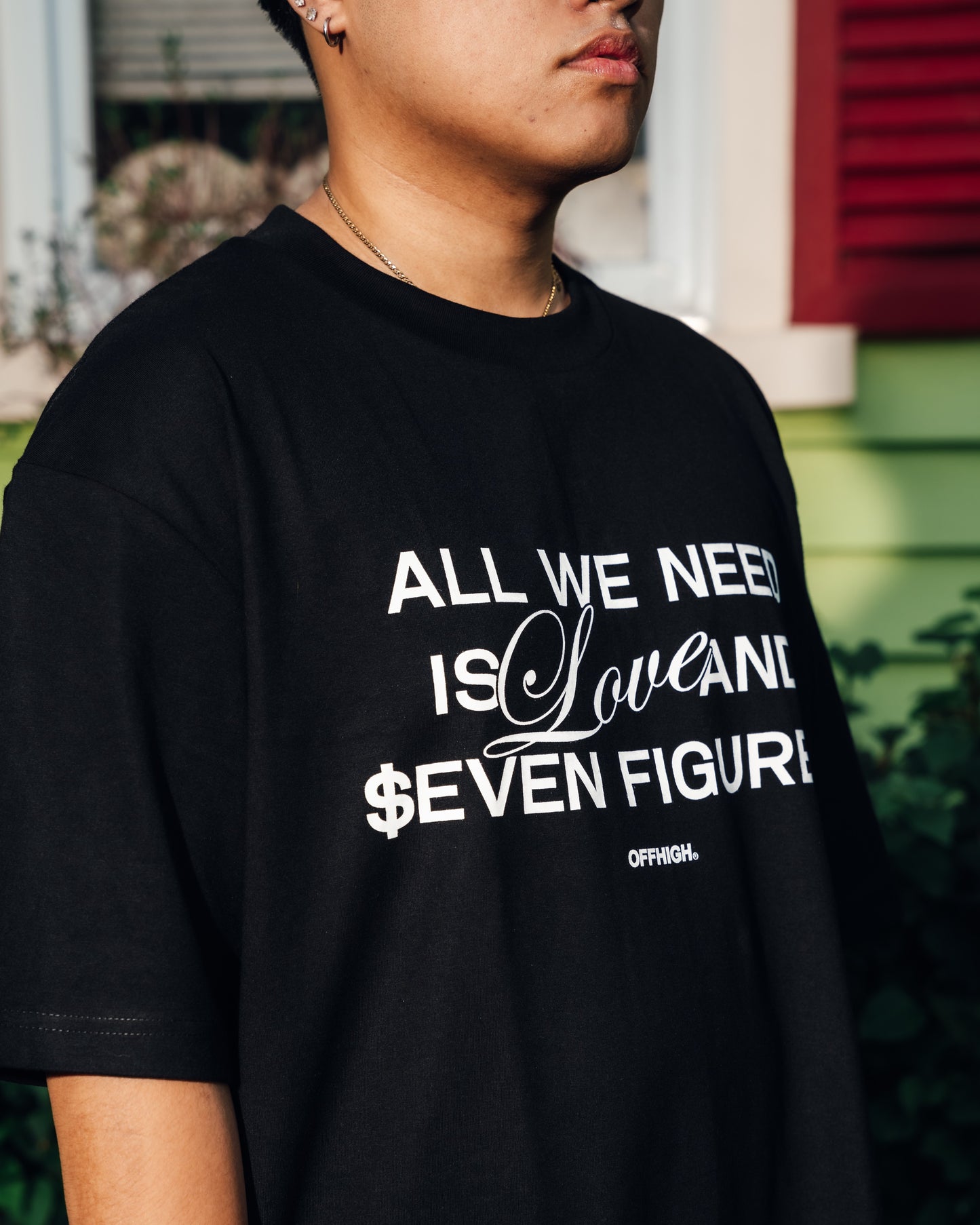 OFFHIGH 7-FIGS BLACK TSHIRT