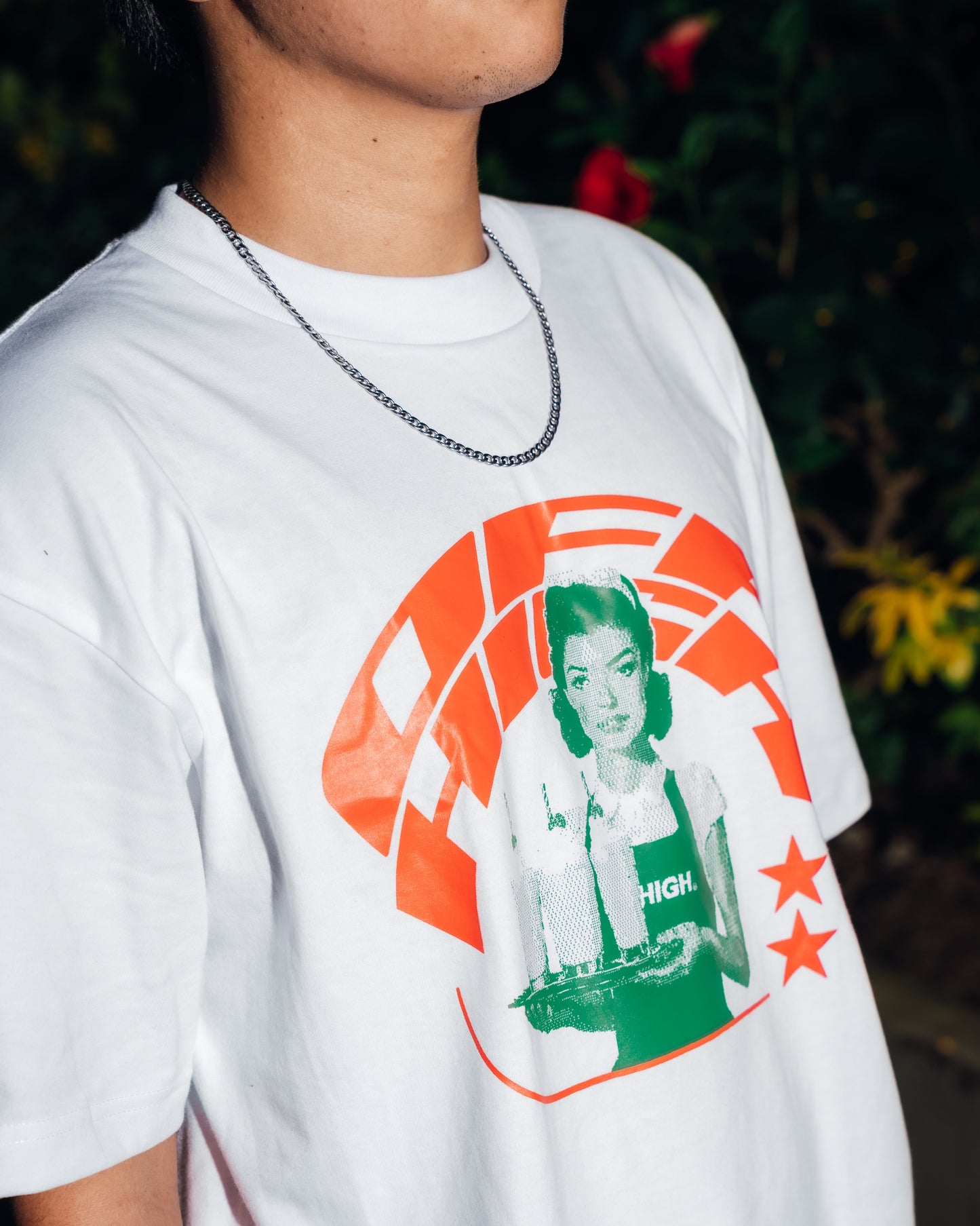 OFFHIGH SERVED WHITE TSHIRT