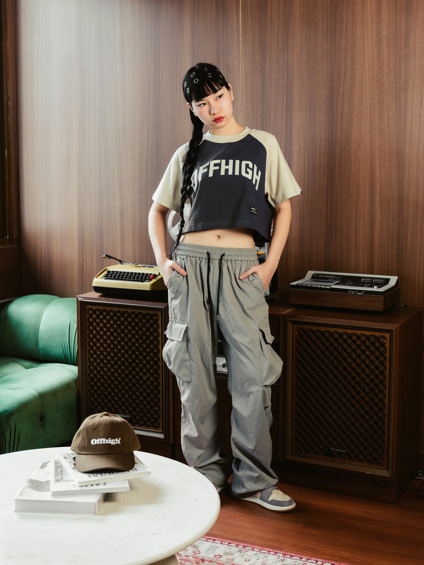 OFFHIGH RAGLAN STONE CROP TSHIRT