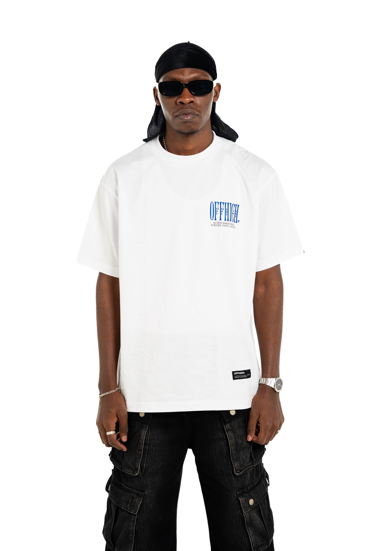 OFFHIGH BIOHAZARD WHITE TSHIRT