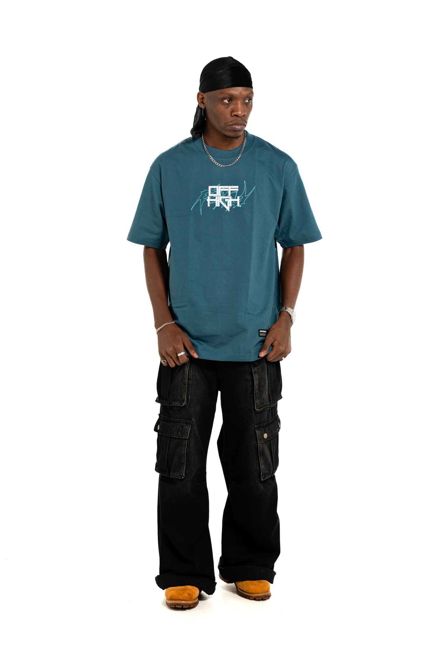 OFFHIGH NEO TRIBAL TURQUOISE TSHIRT