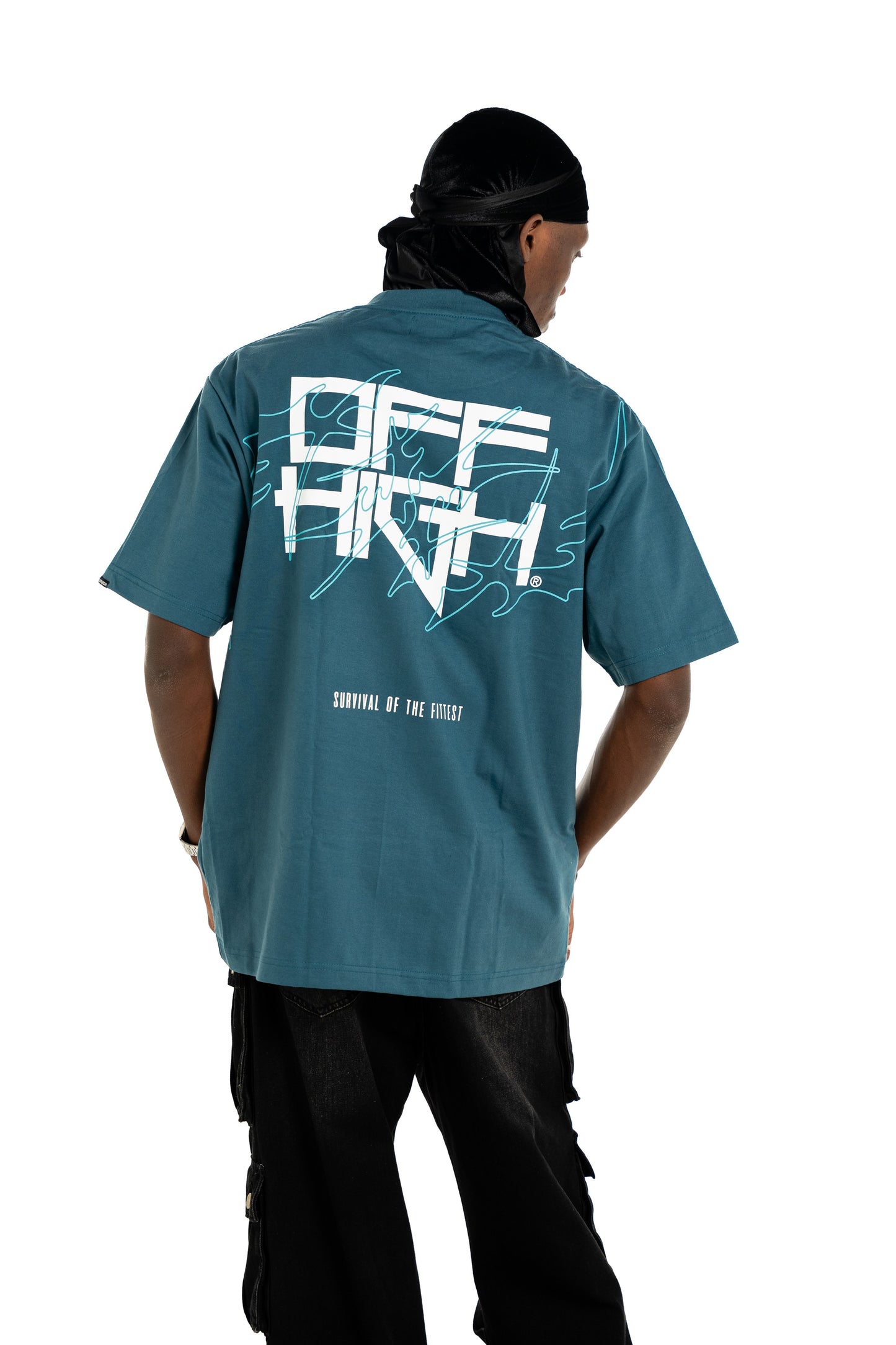 OFFHIGH NEO TRIBAL TURQUOISE TSHIRT