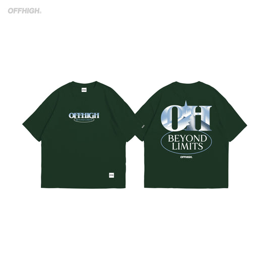 OFFHIGH BEYOND LIMITS GREEN TSHIRT