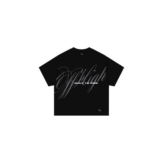 OFFHIGH BUILT TO RISE BLACK TSHIRT