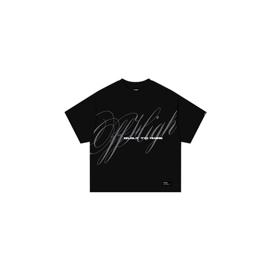 OFFHIGH BUILT TO RISE BLACK TSHIRT