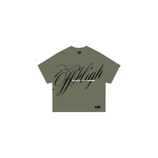 OFFHIGH BUILT TO RISE OLIVE TSHIRT