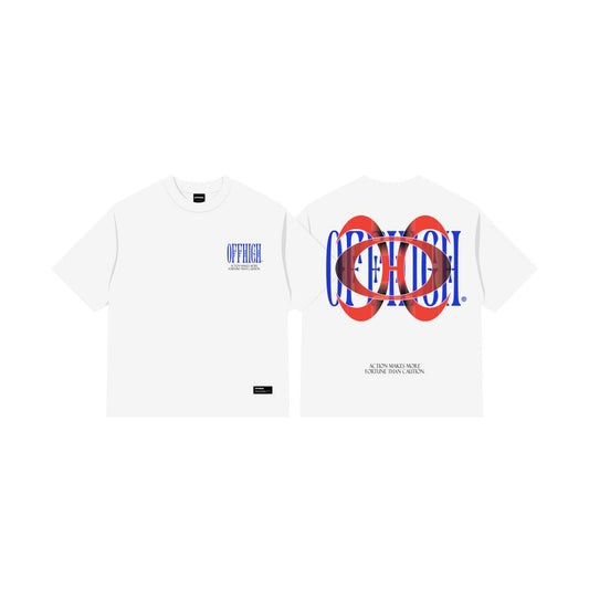 OFFHIGH BIOHAZARD WHITE TSHIRT