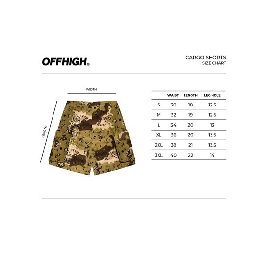 OFFHIGH DESERT CARGO SHORTS