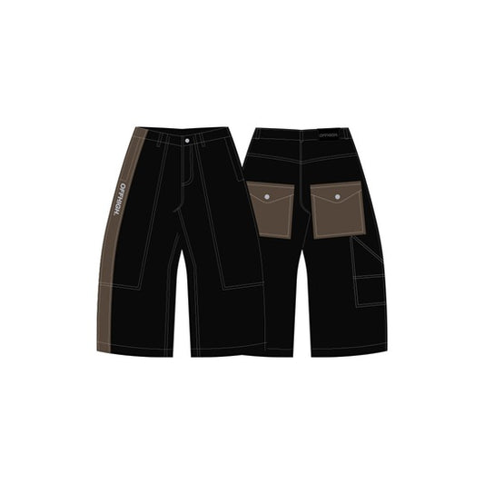 OFFHIGH GLEAM TWILL BLACK PANTS