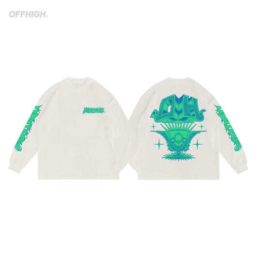 OFFHIGH CONQUER WHITE LONGSLEEVE