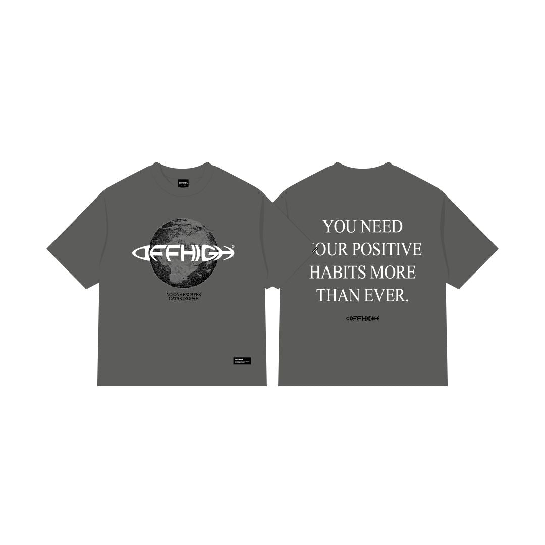 OFFHIGH CATASTROPHE GRAY TSHIRT