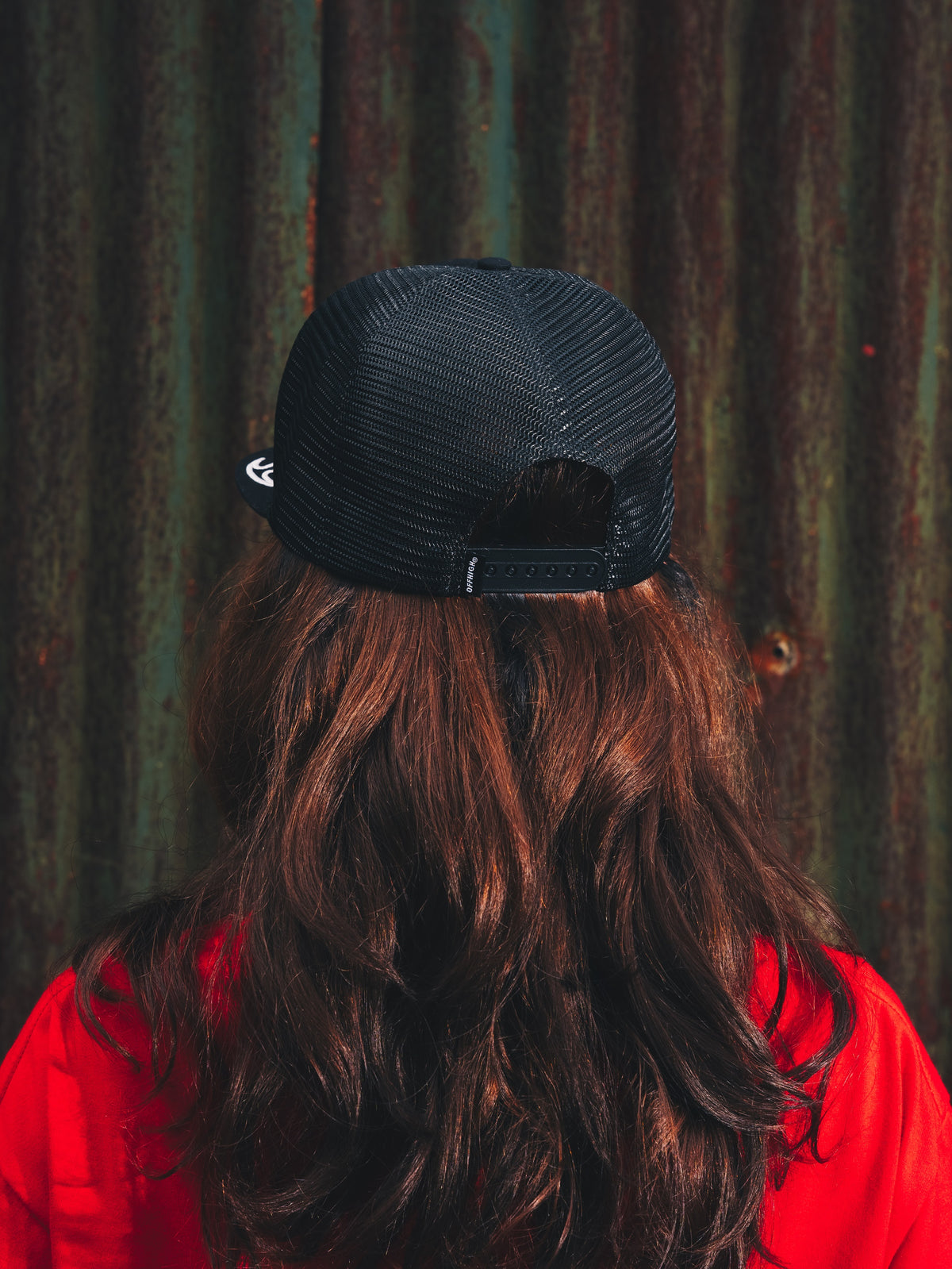 OFFHIGH FLAMES BLACK TRUCKER CAP