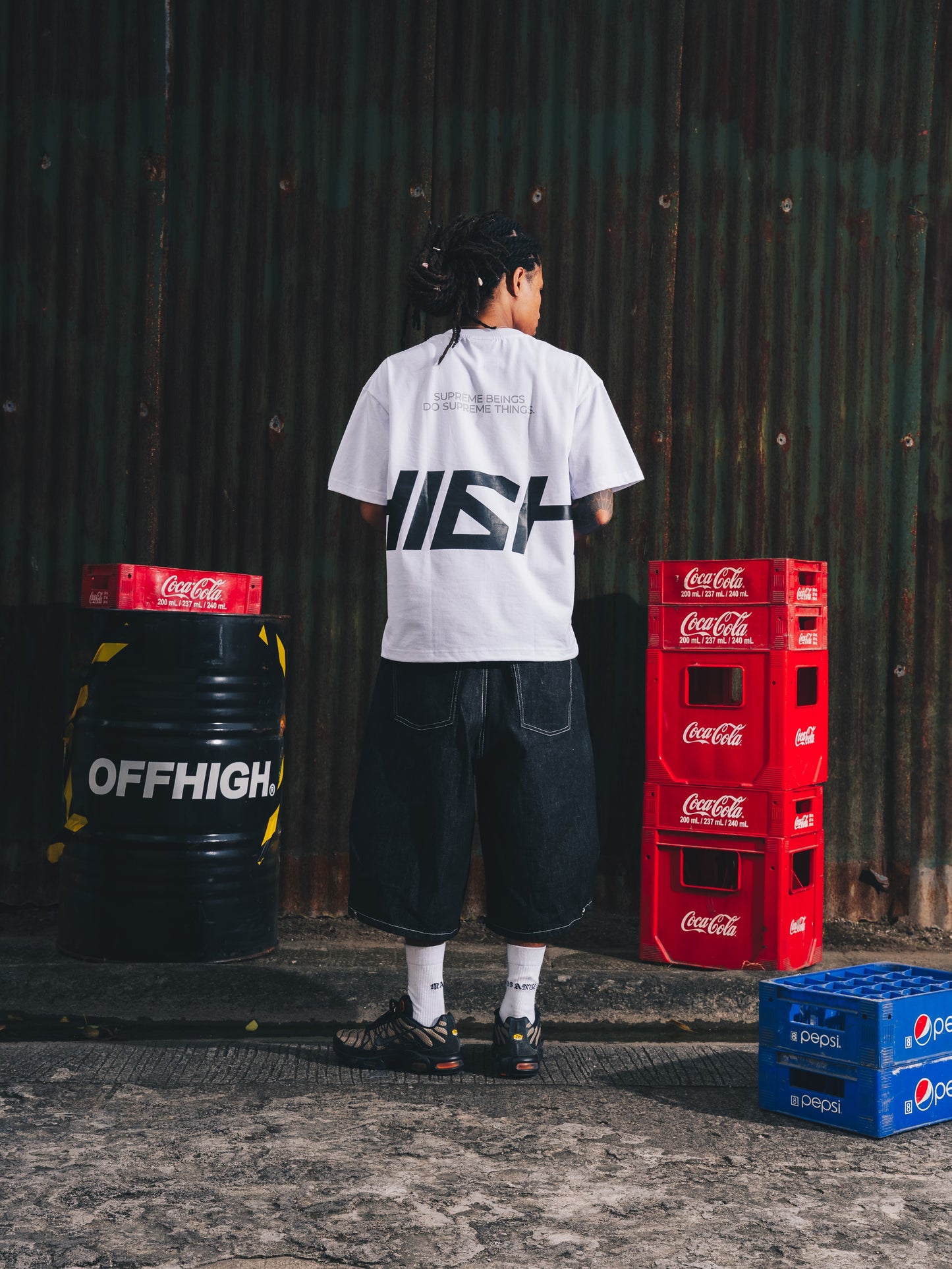 OFFHIGH SUPREMACY WHITE TSHIRT