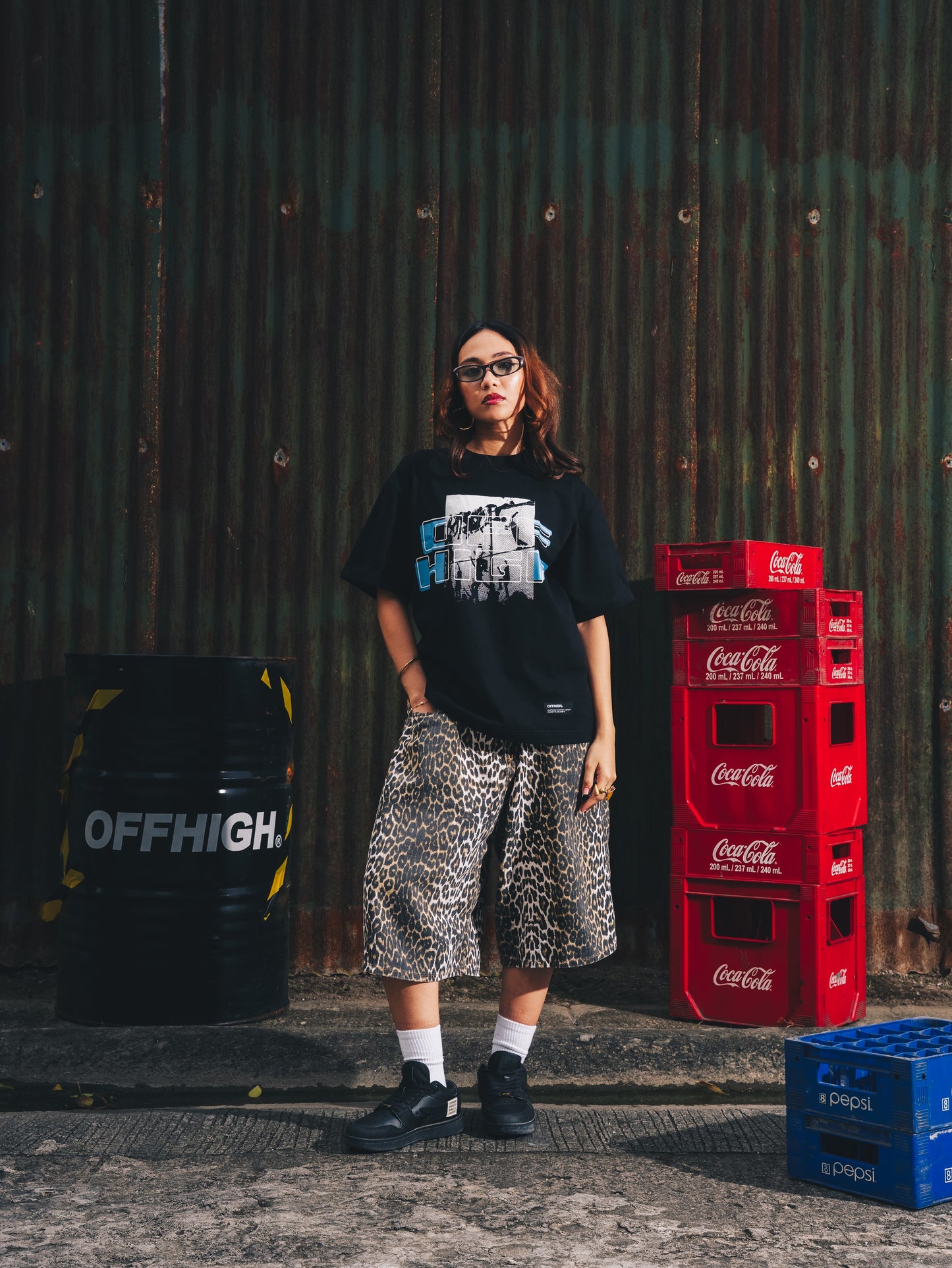 OFFHIGH CLIMBING BLACK TSHIRT