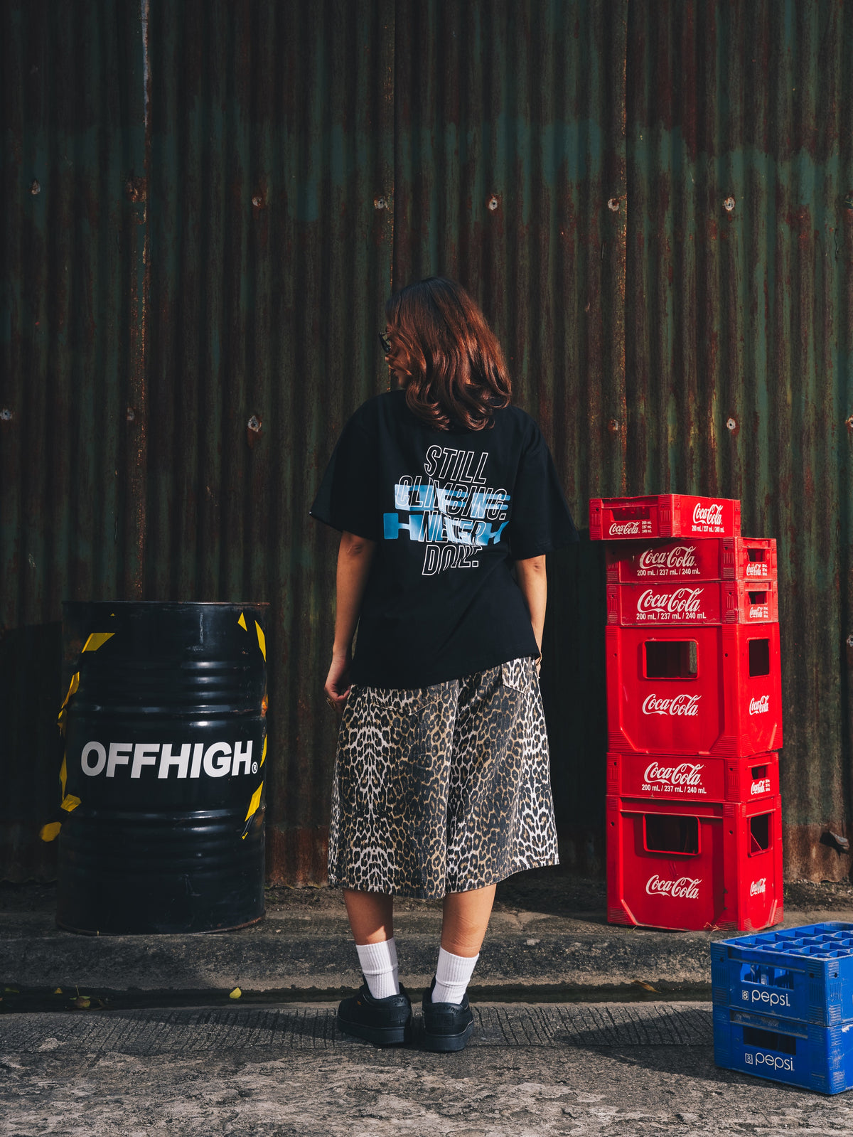 OFFHIGH CLIMBING BLACK TSHIRT