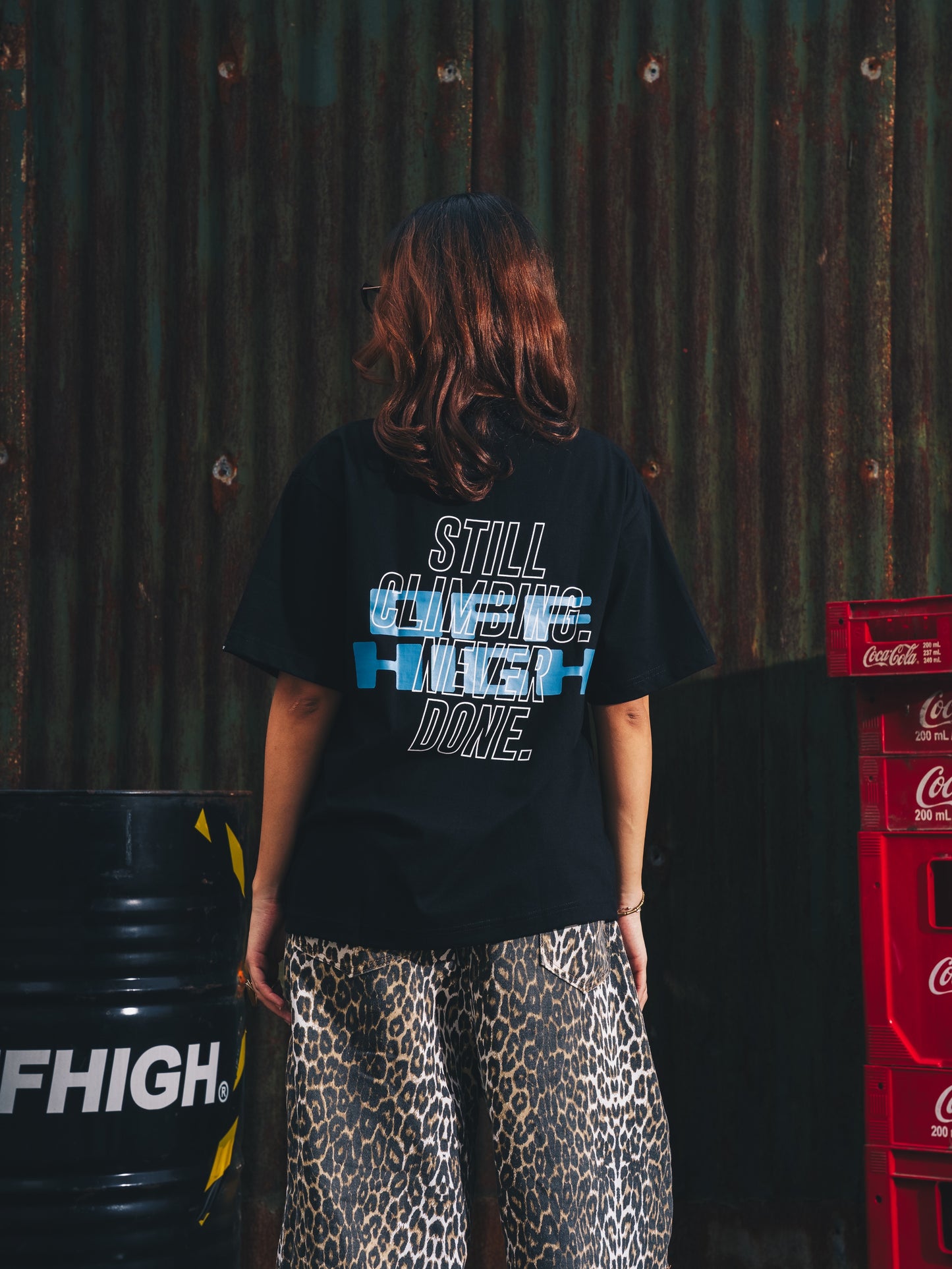 OFFHIGH CLIMBING BLACK TSHIRT