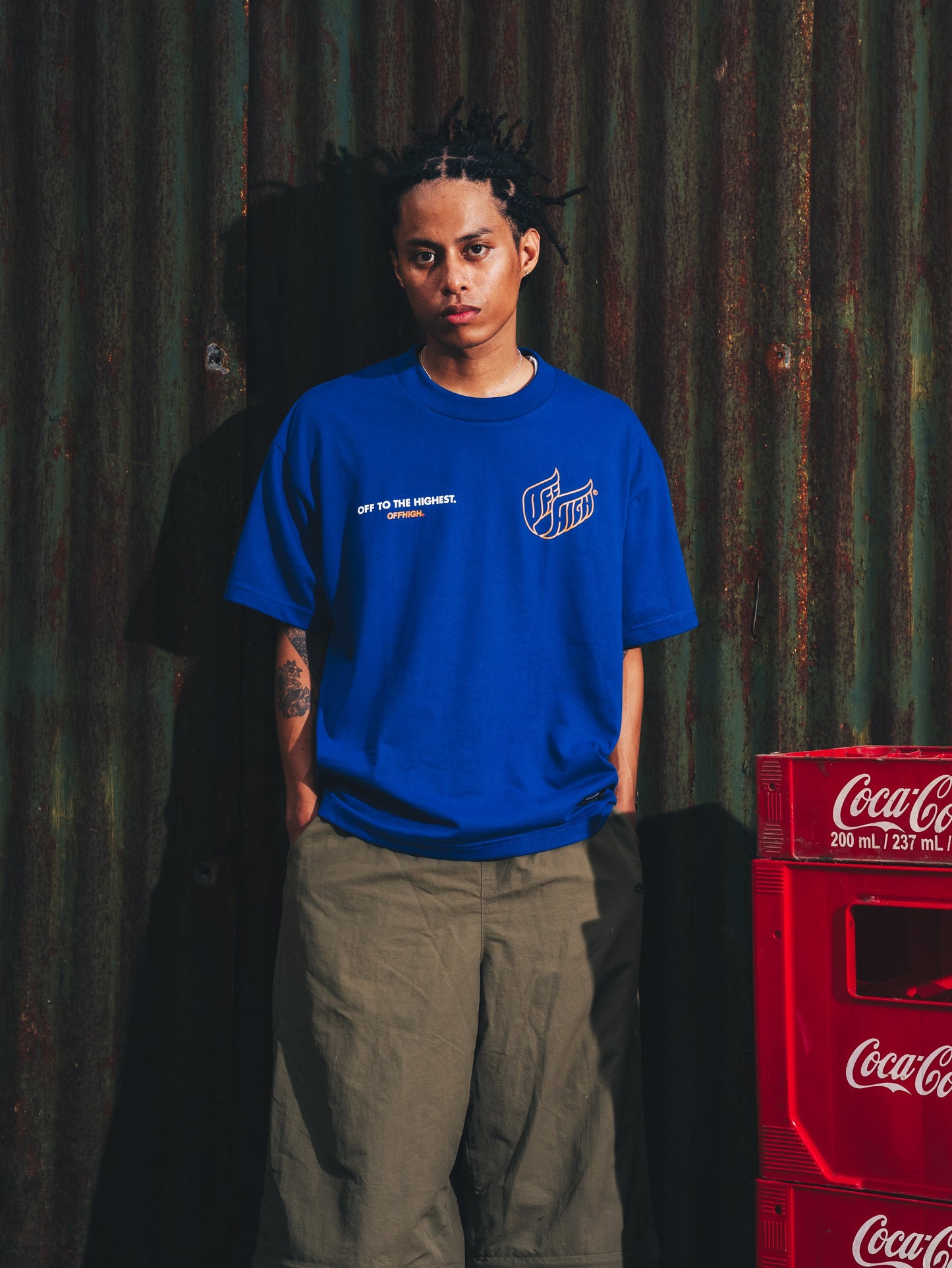 OFFHIGH TAKE FLIGHT BLUE TSHIRT