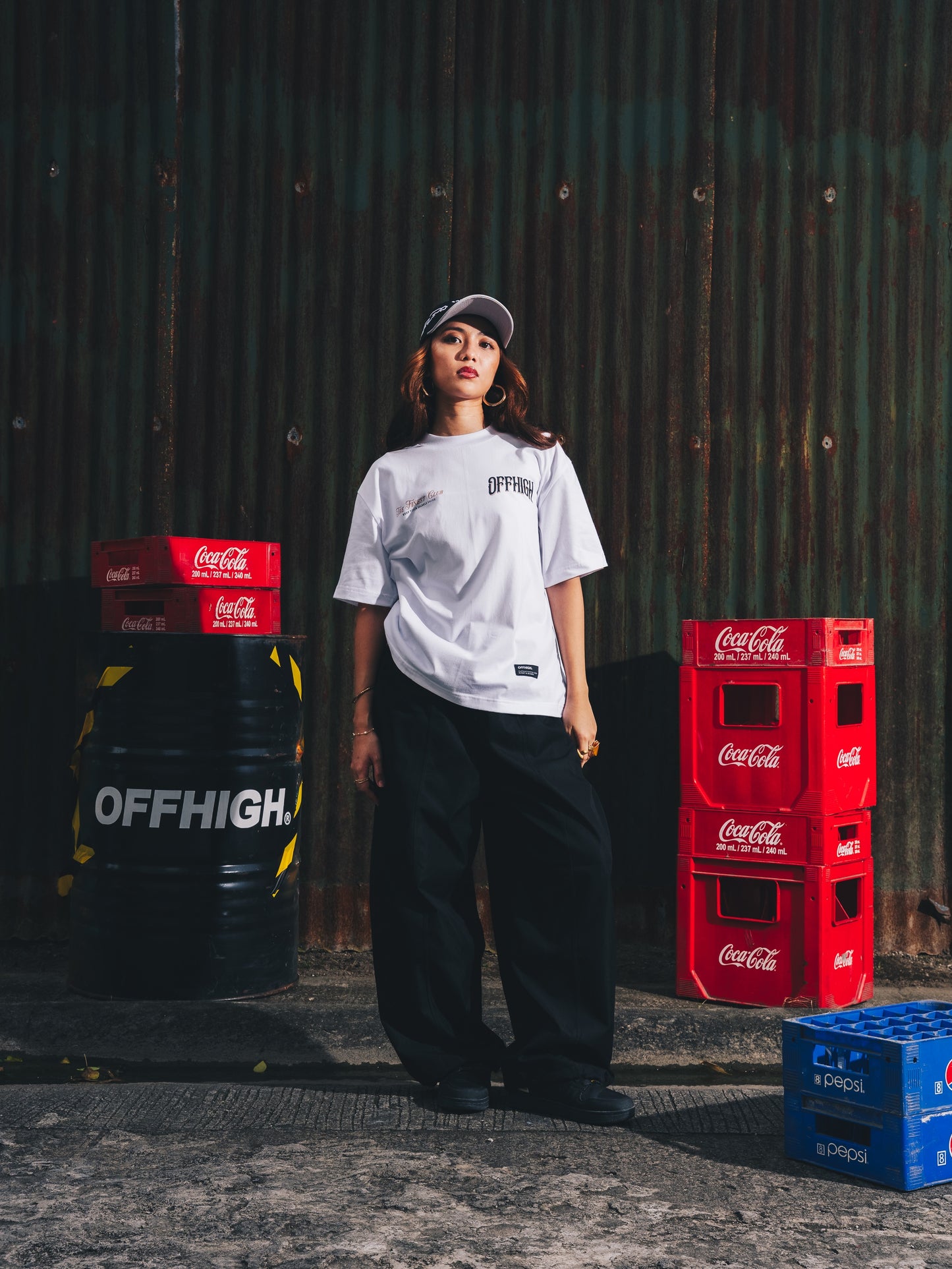 OFFHIGH DIAMOND WHITE TSHIRT
