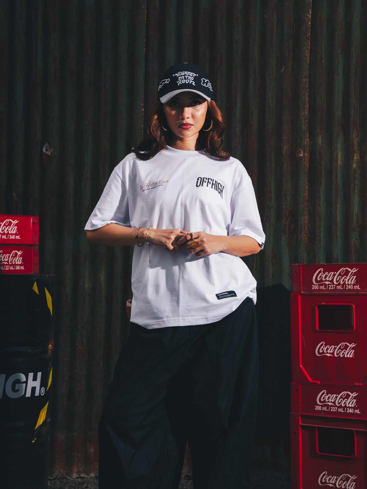 OFFHIGH DIAMOND WHITE TSHIRT