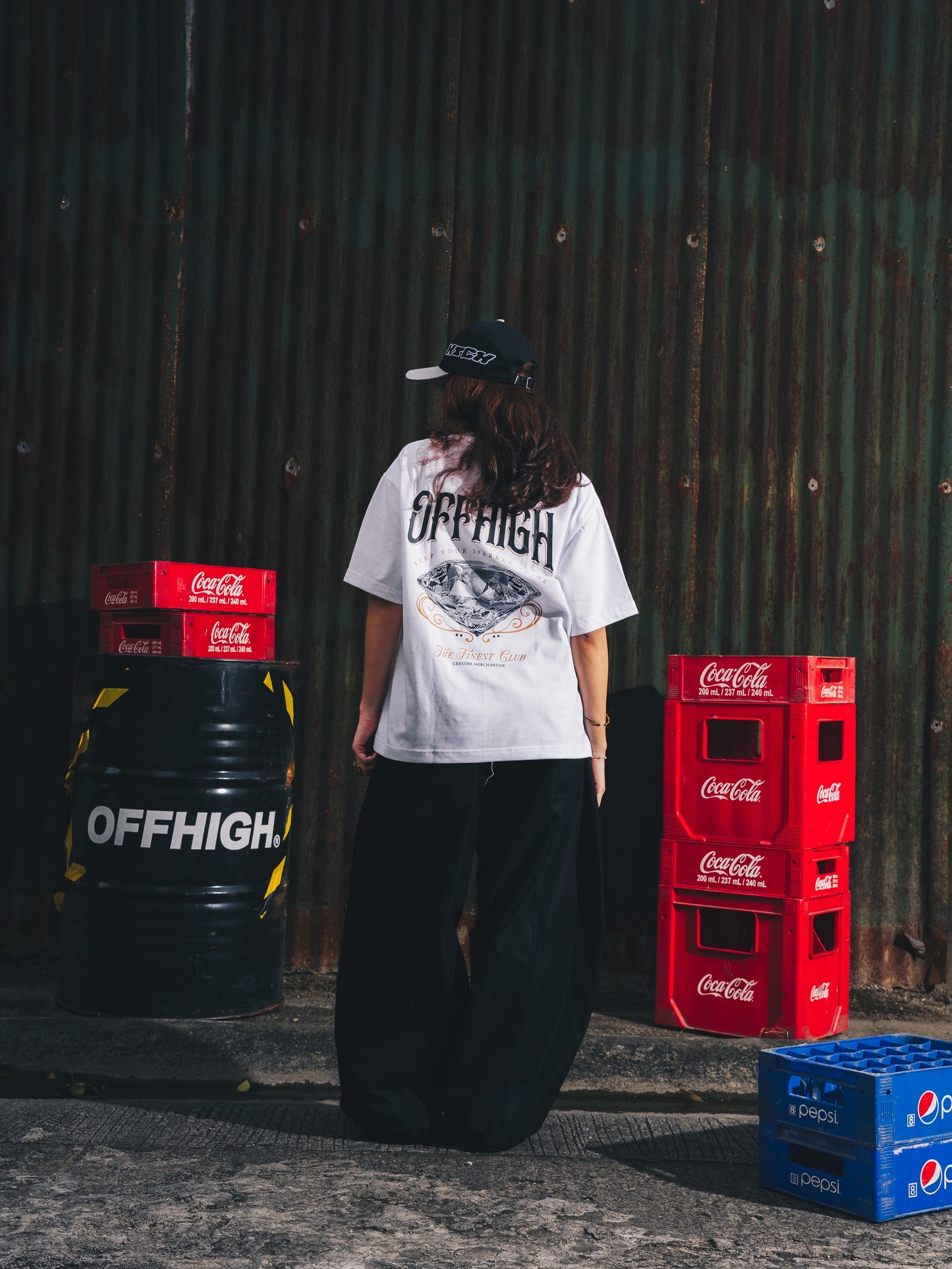 OFFHIGH DIAMOND WHITE TSHIRT