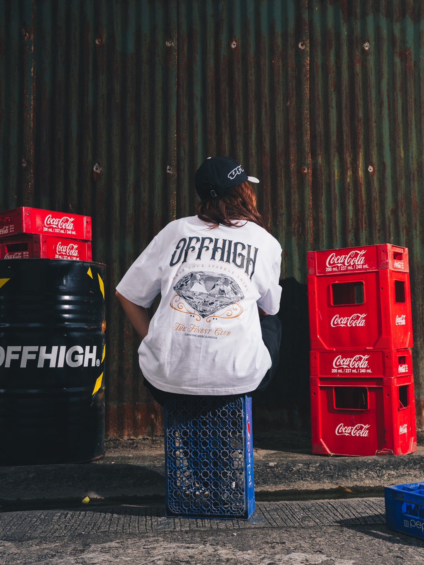 OFFHIGH DIAMOND WHITE TSHIRT