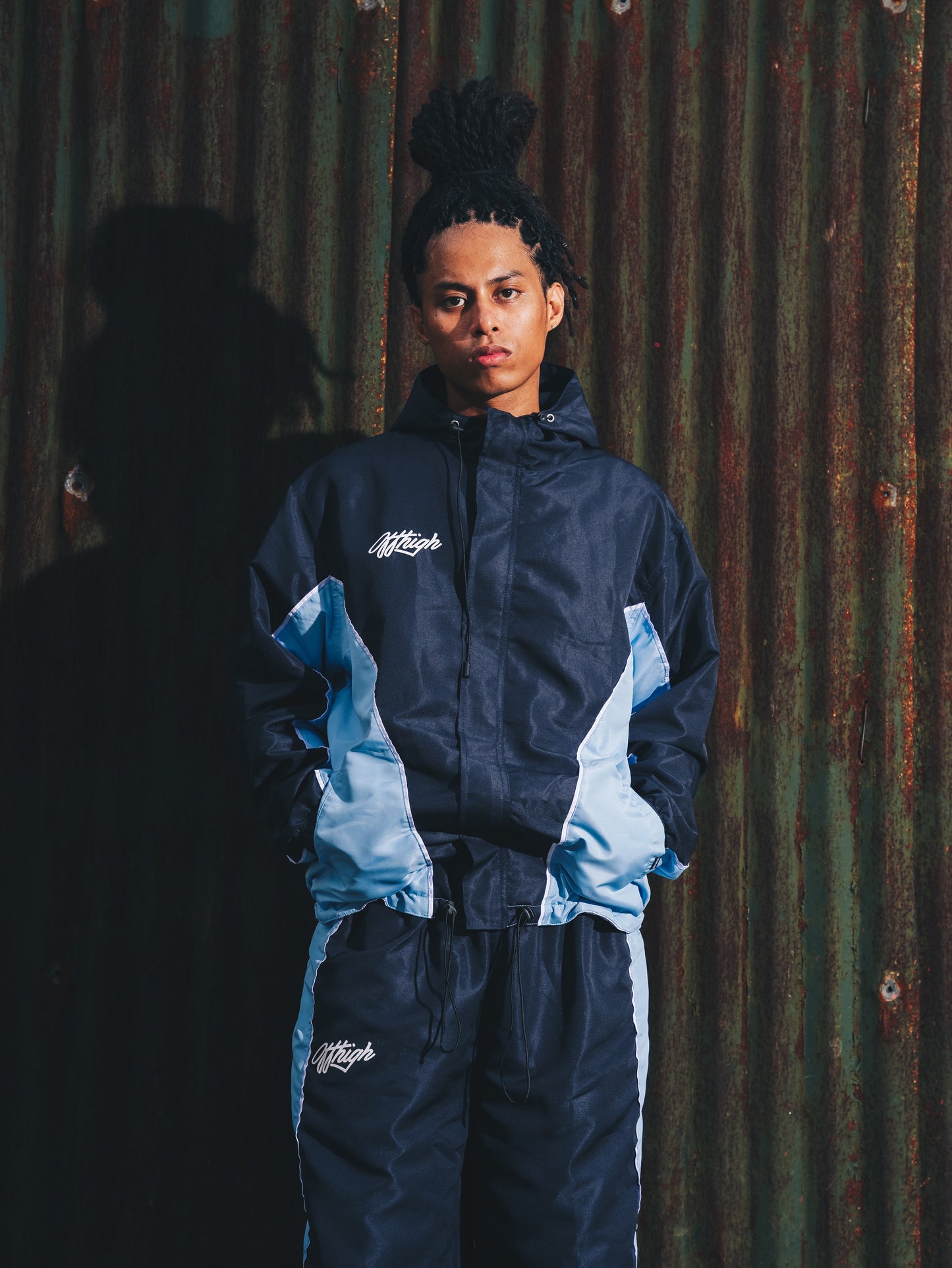 OFFHIGH BONE DRY BLUE WINDBREAKER