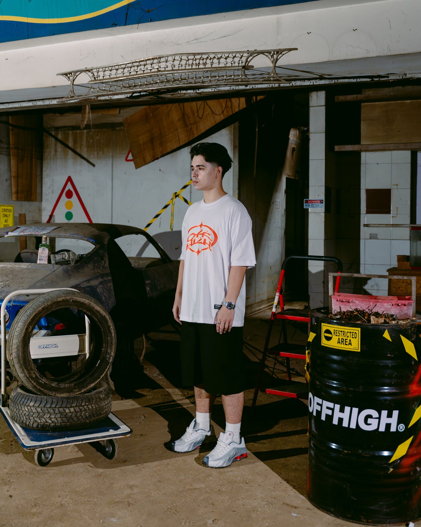 OFFHIGH GHAZI WHITE TSHIRT