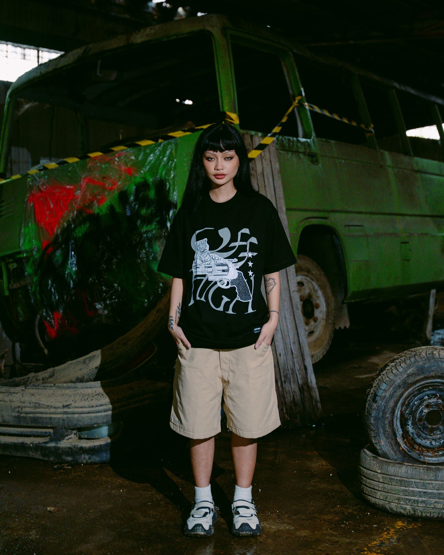 OFFHIGH RAGE BLACK TSHIRT