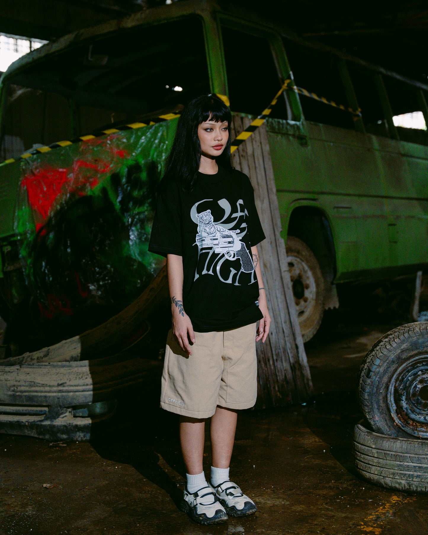 OFFHIGH RAGE BLACK TSHIRT