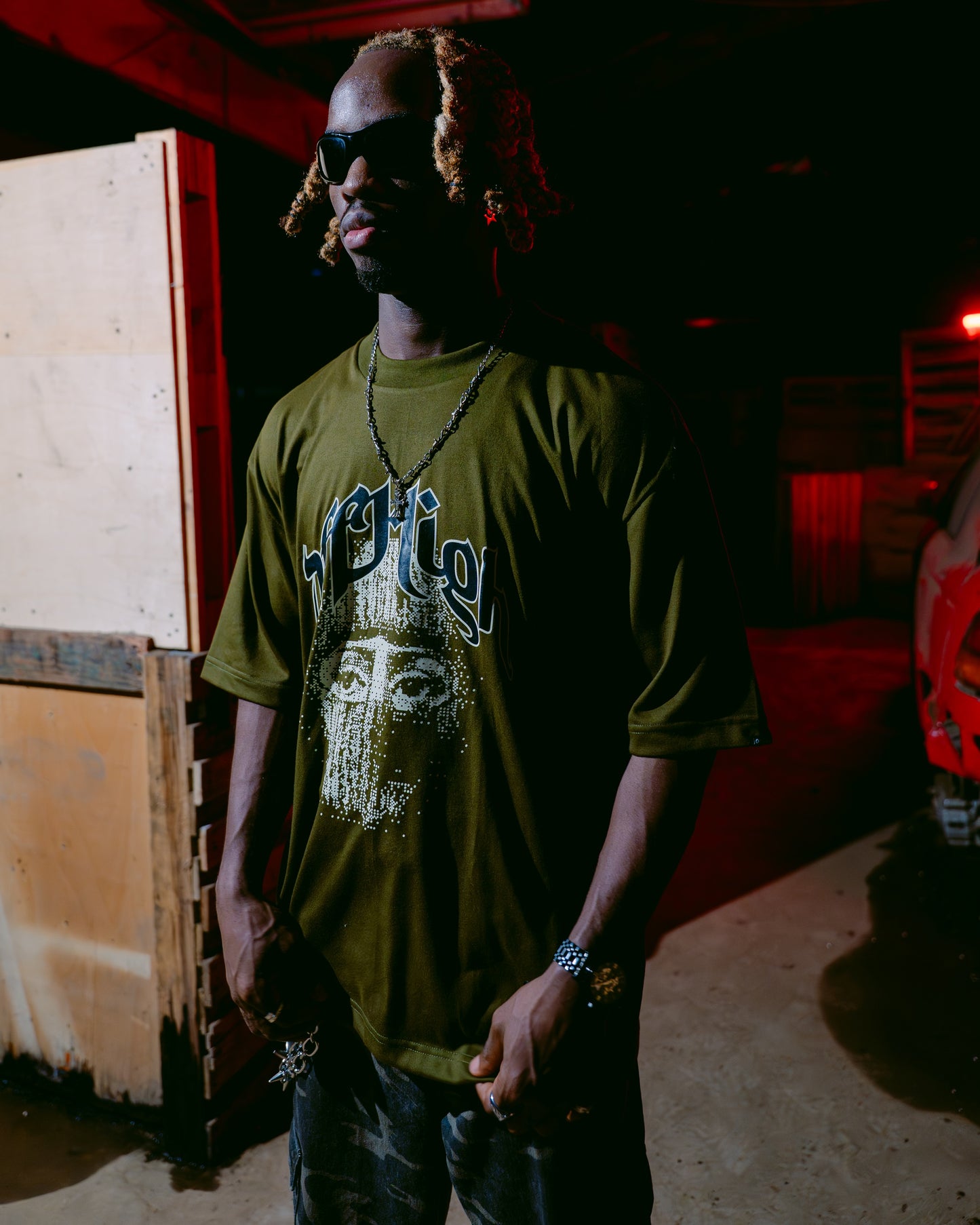 OFFHIGH REBEL  FATIGUE GREEN  TSHIRT