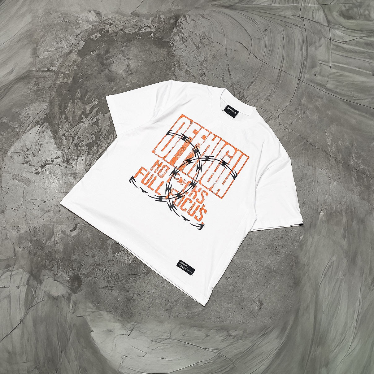 OFFHIGH FOCUS WHITE TSHIRT