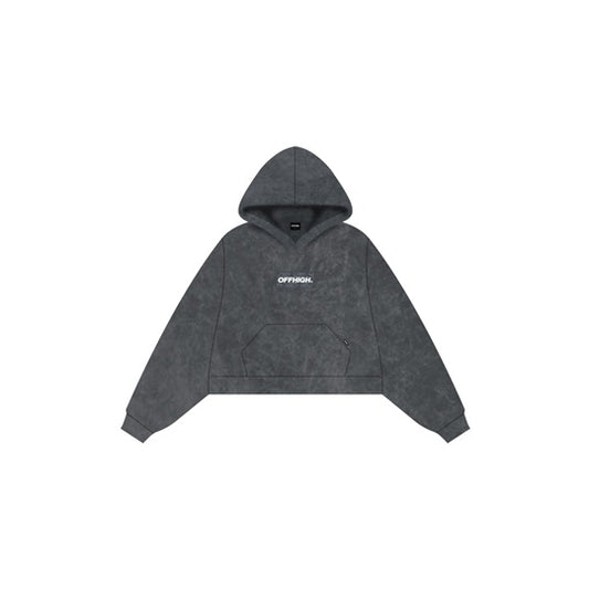 OFFHIGH PAISLEY BOXED ACID WASHED HOODIE
