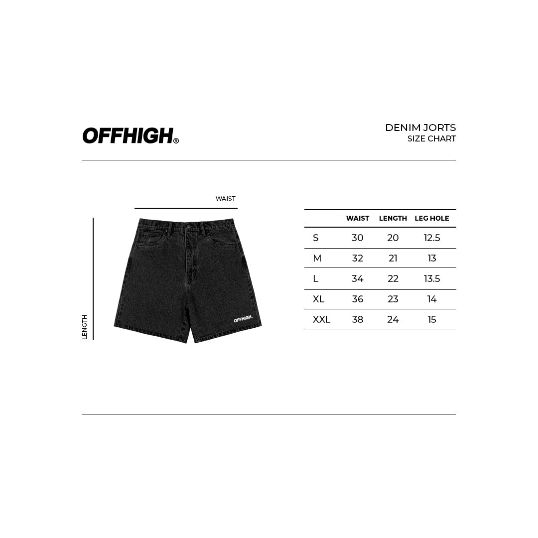 OFFHIGH FIRE BLUE DENIM SHORTS
