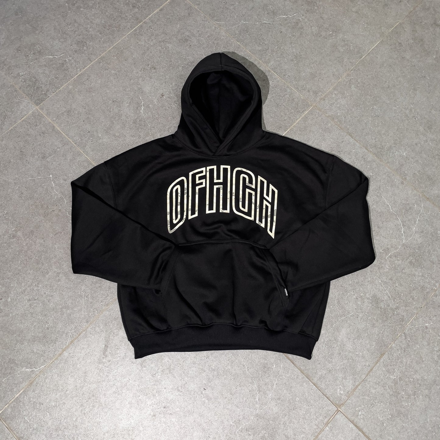 OFFHIGH ANONYMOUS BLACK HOODIE